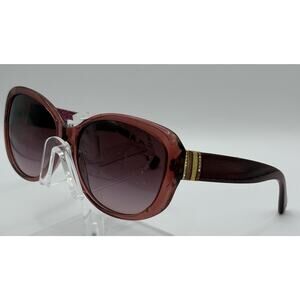 Coach HC8040B Burgundy Gradient Sunglasses 58-15 w/ Gold Detail